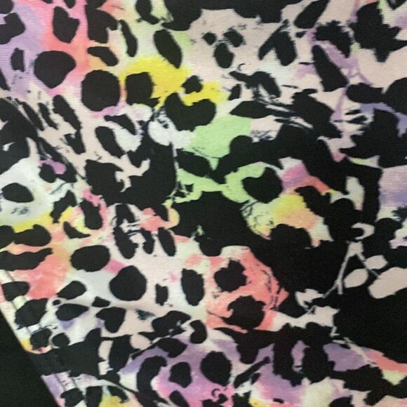 NWT-NY&C Swimwear- purple Leopard-Print High-Waisted Bikini Bottom - Size Medium - Picture 7 of 10